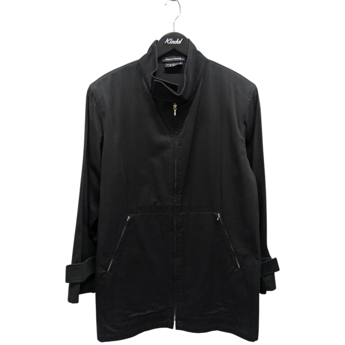 agnes b(アニエスベー) フランス製ジップジャケット ブラック サイズ 1