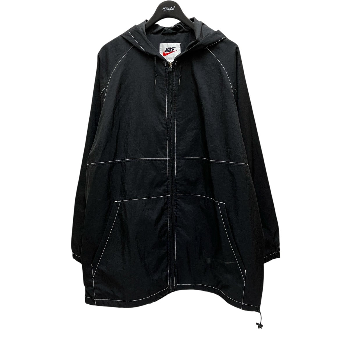 NIKE(ナイキ) 90S vintageナイロンジップパーカー ブラック サイズ L