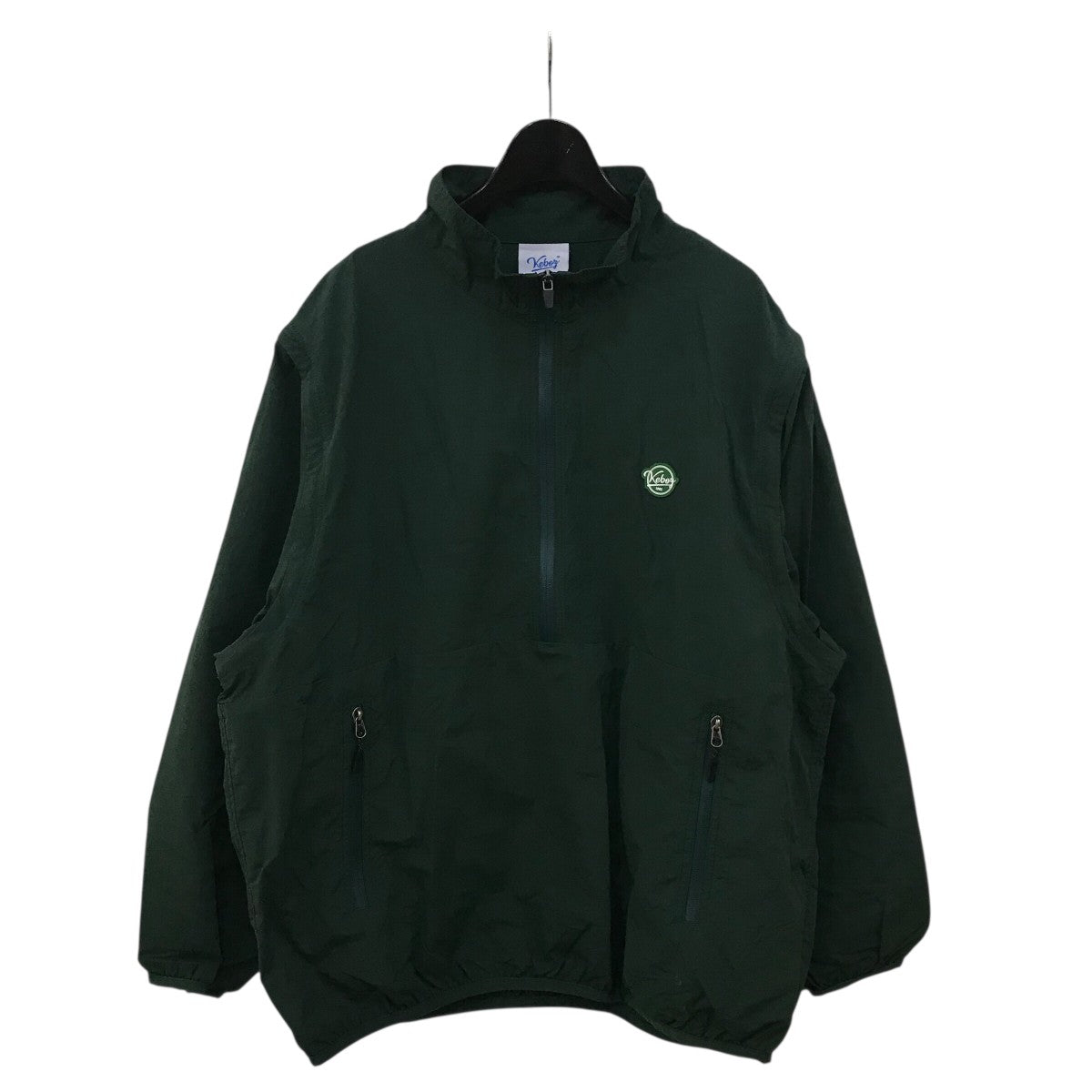KEBOZ(ケボズ) ナイロンハーフジップジャケット ダークグリーン サイズ