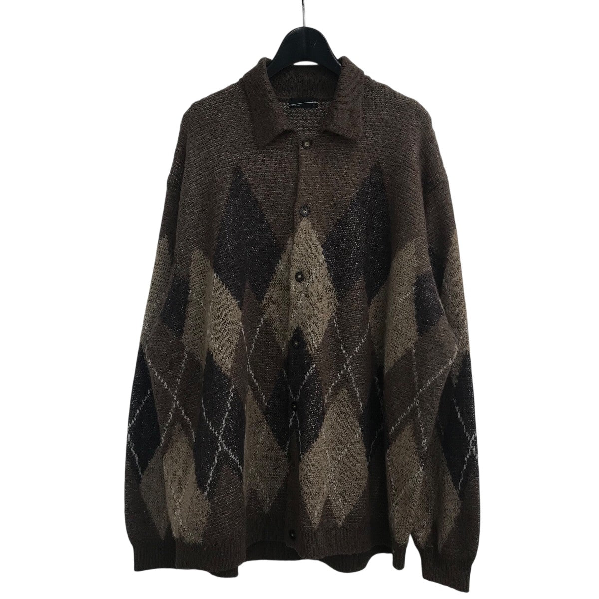 LAD MUSICIAN(ラッドミュージシャン) 24AW「Shaggy Argyle Knit Polo