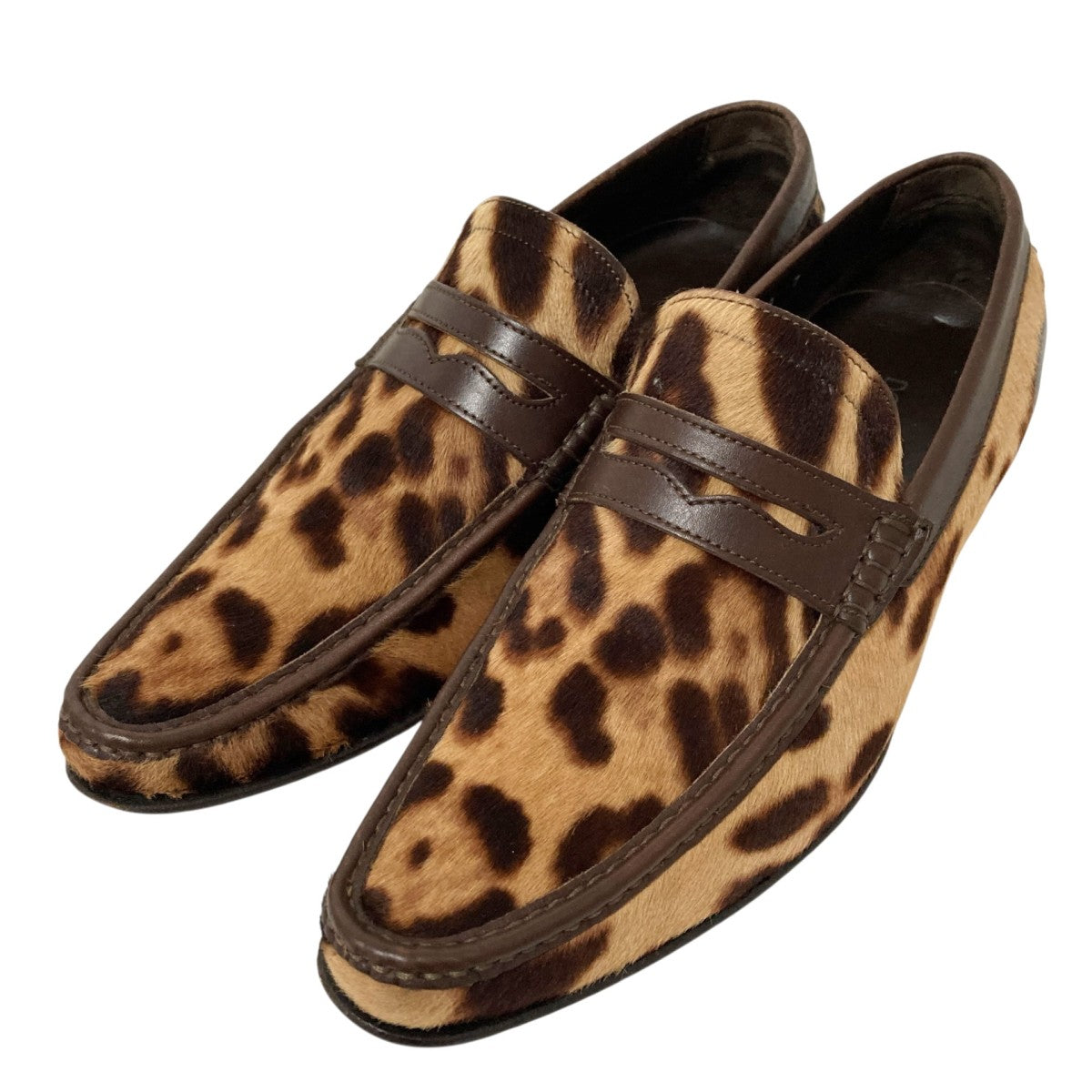 DOLCE ＆ GABBANA(ドルチェアンドガッバーナ) レオパード柄ハラコ