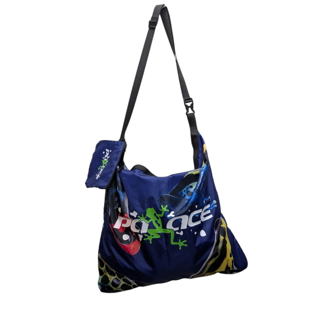 PALACE(パレス) FROGGER PACKABLE BAG BLUE MULTIショルダーバッグ