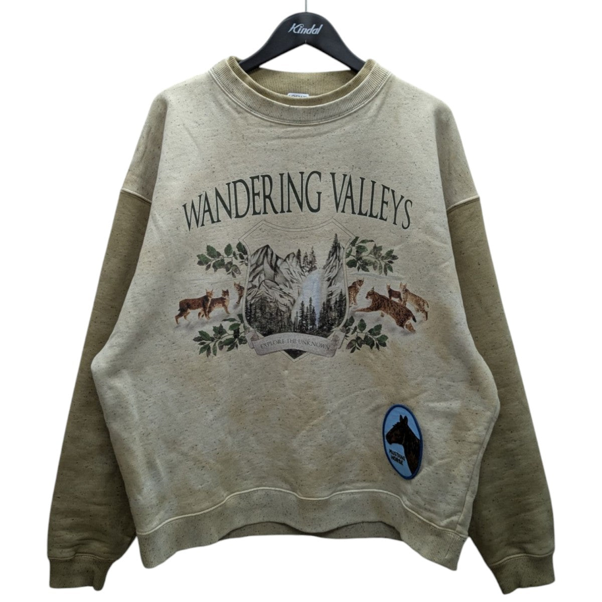 5820【美品】ロエベ‪☆ハーバリウム刺繍スウェット アナグラムロゴ 21AW‬