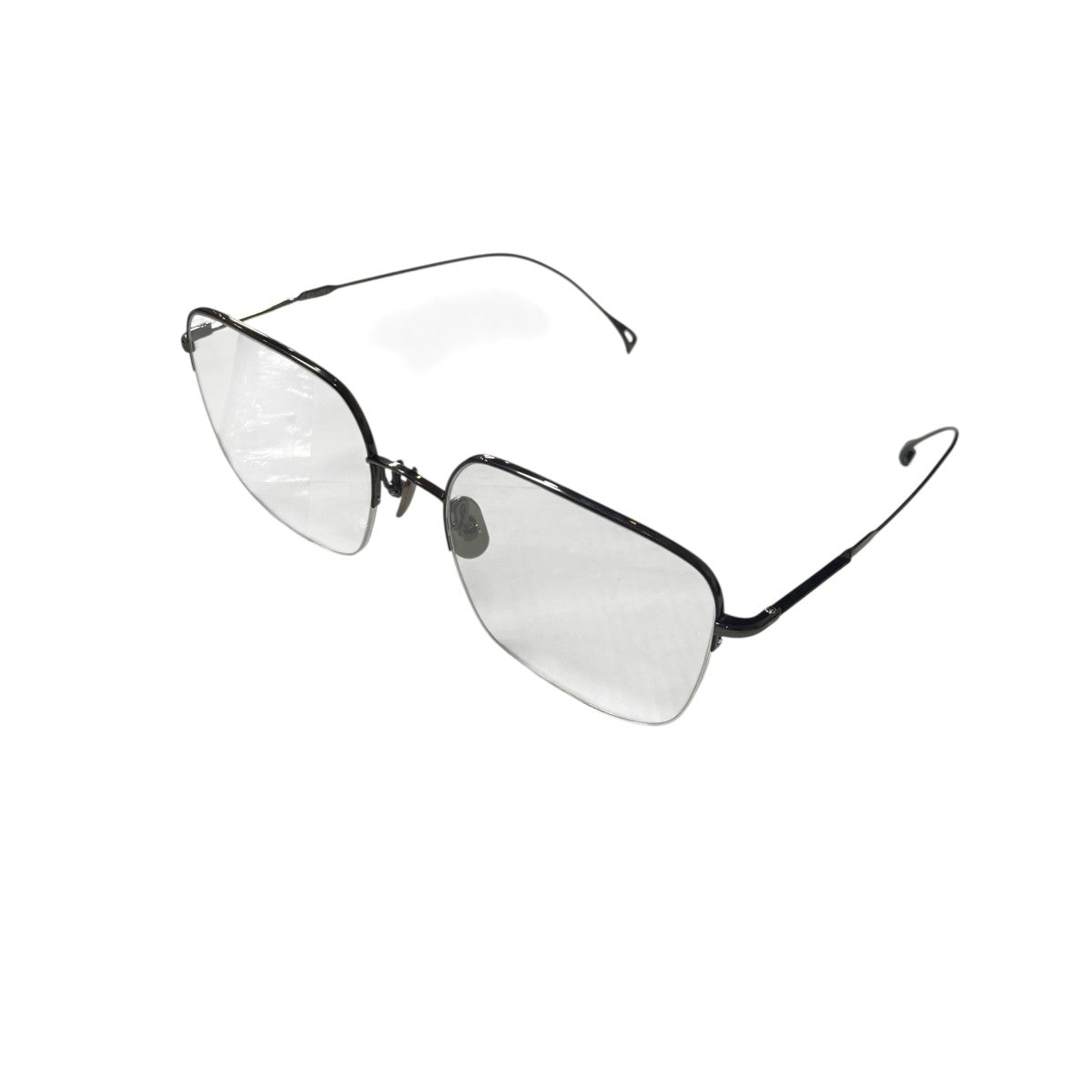 ISSEY MIYAKE×金子眼鏡 SQUARE V眼鏡 ブラック レンズ：クリア サイズ