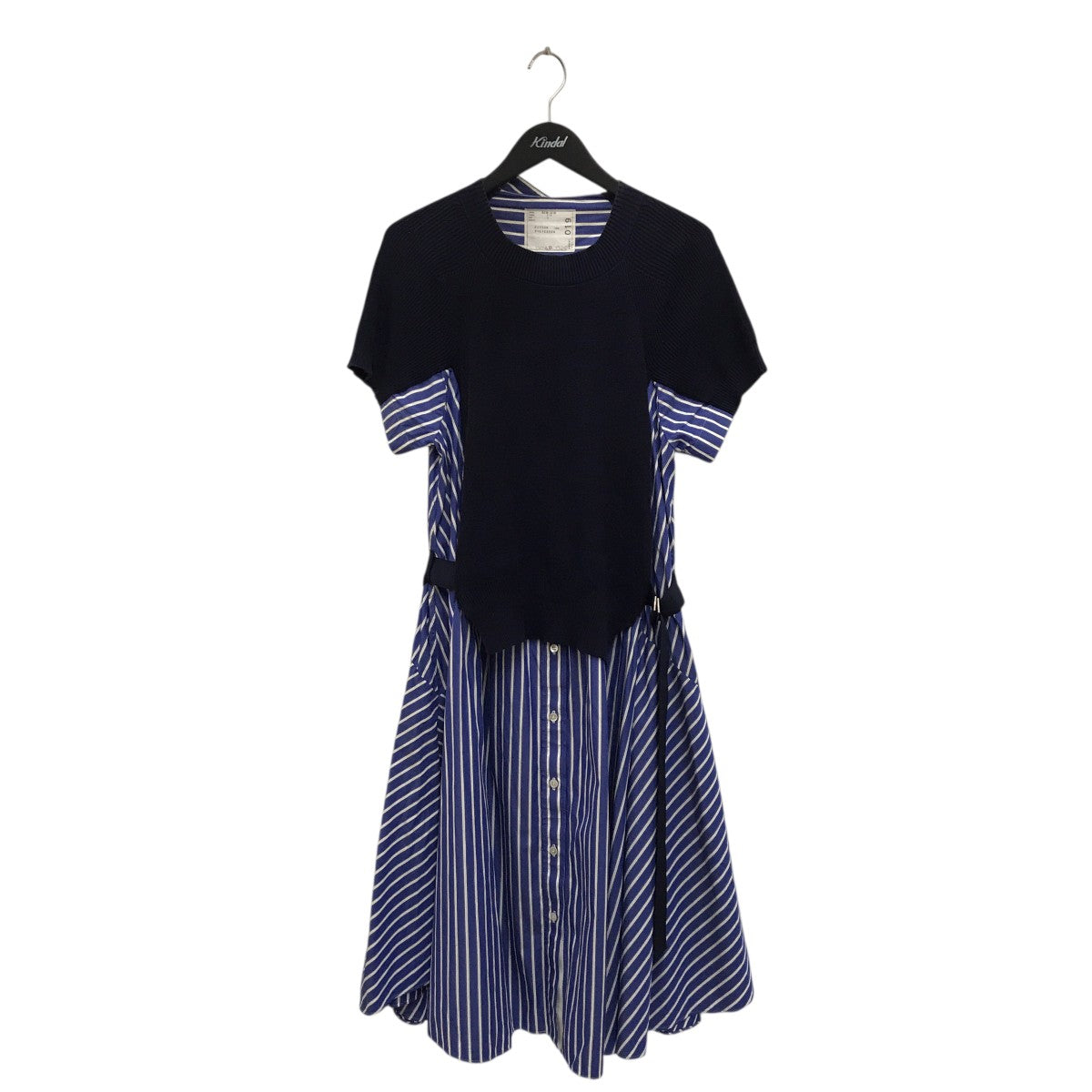 sacai(サカイ) ニットドッキングシャツワンピースSCW-019 SCW-019