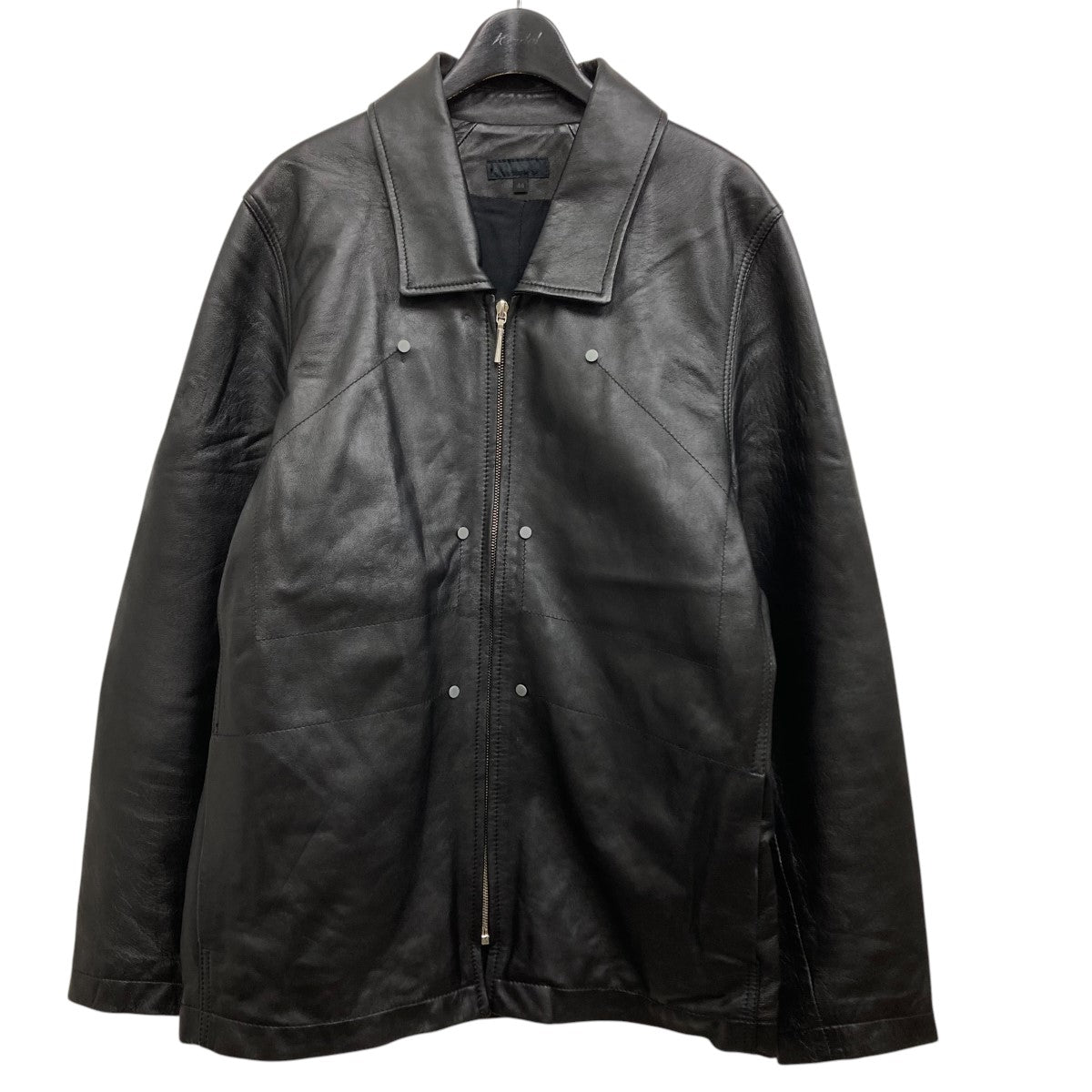 Omar Afridi(オマールアフリディ) 23SSレザージャケット ブラック