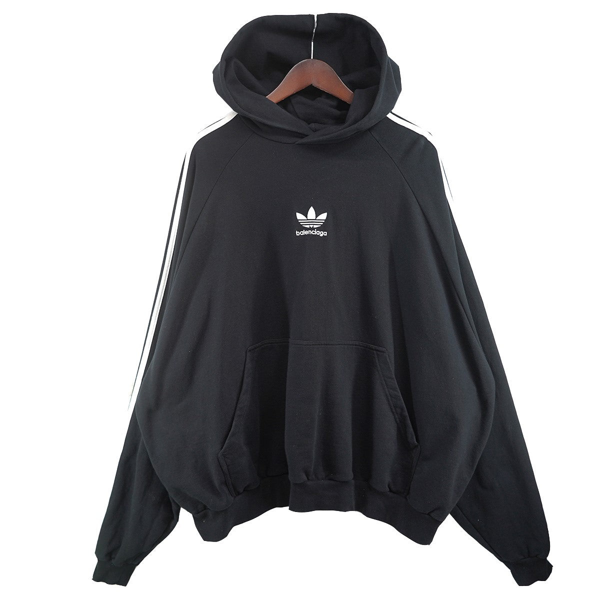 BALENCIAGA×adidas 22AW adidasコラボ Large Fit Hoodieロゴ スリーブ