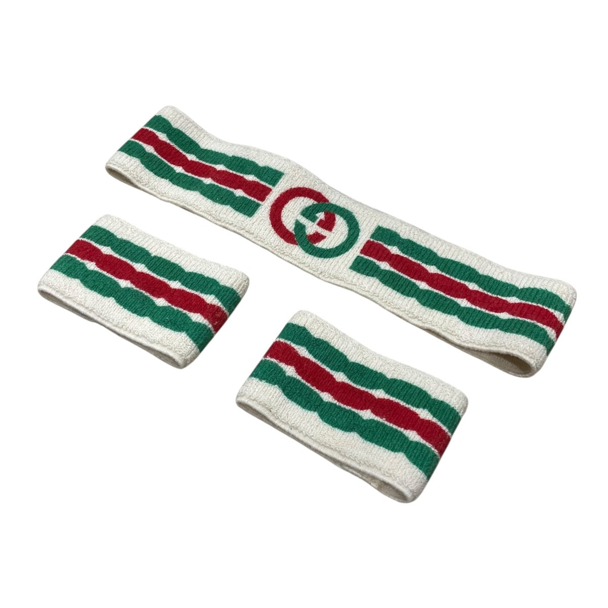 GUCCI(グッチ) ヘアバンド リストバンドセット ベージュ サイズ M