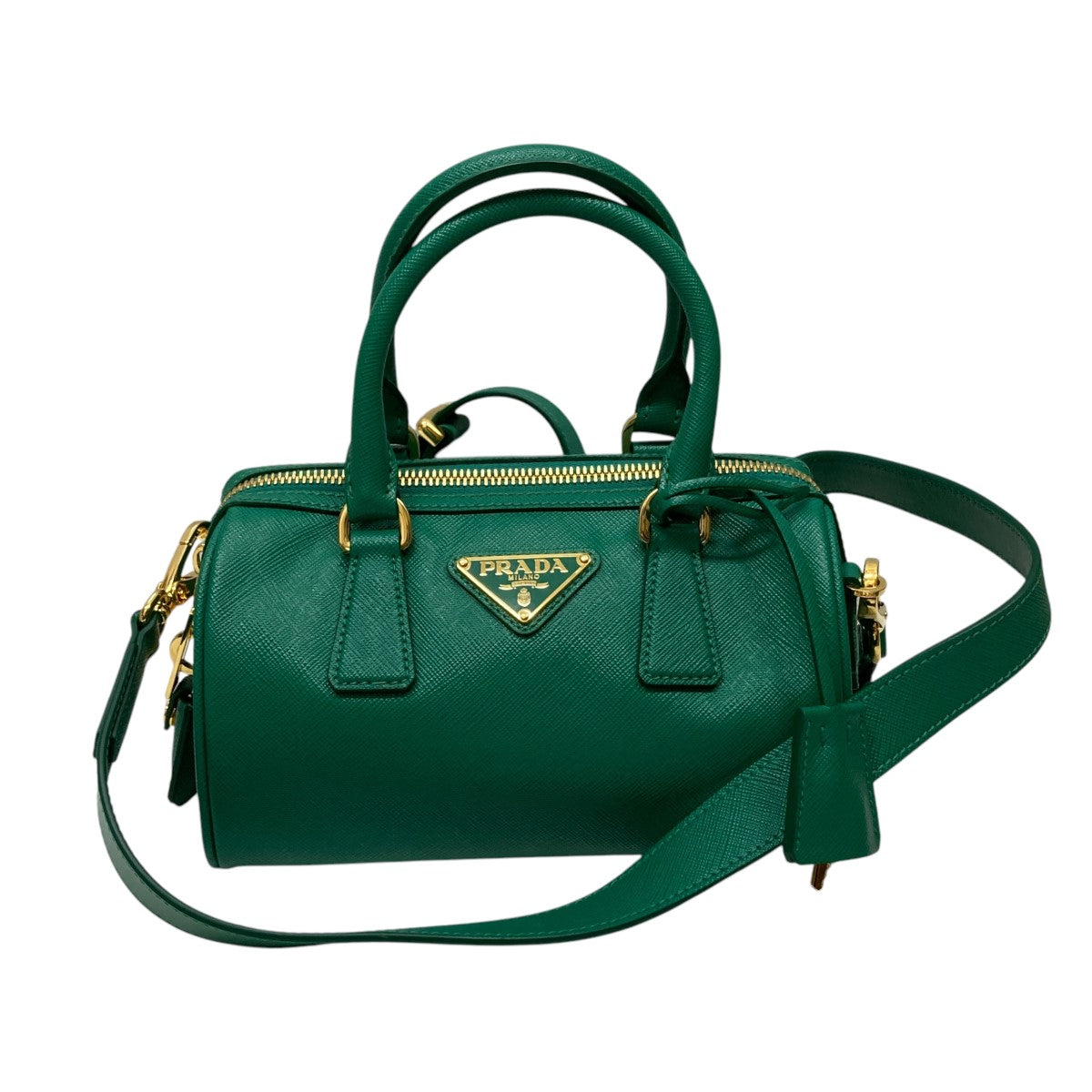 PRADA(プラダ) サフィアーノレザーショルダーバッグ グリーン｜【公式