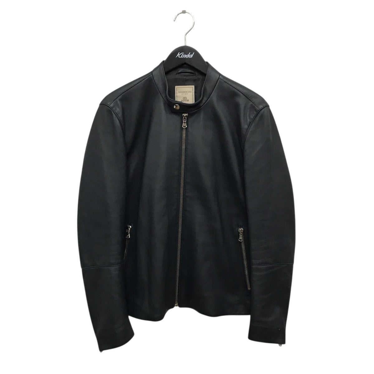DENIM×TOMORROWLAND ラムレザー シングルライダースジャケット63-08-04