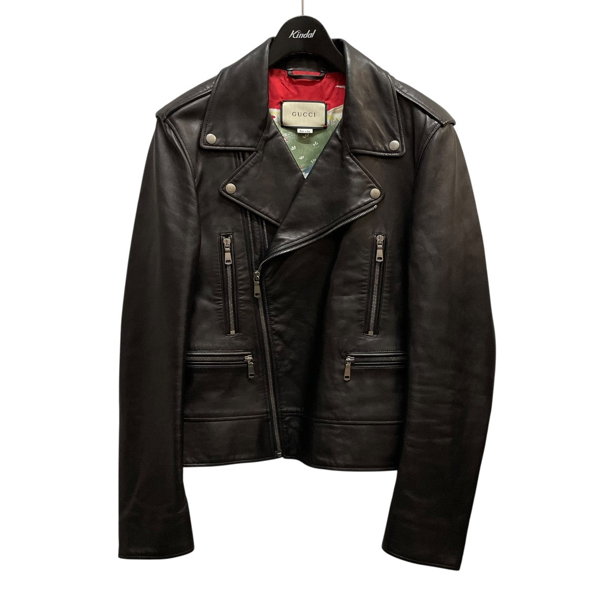 GUCCI(グッチ) レザーライダースジャケット408386 XN570 408386 XN570