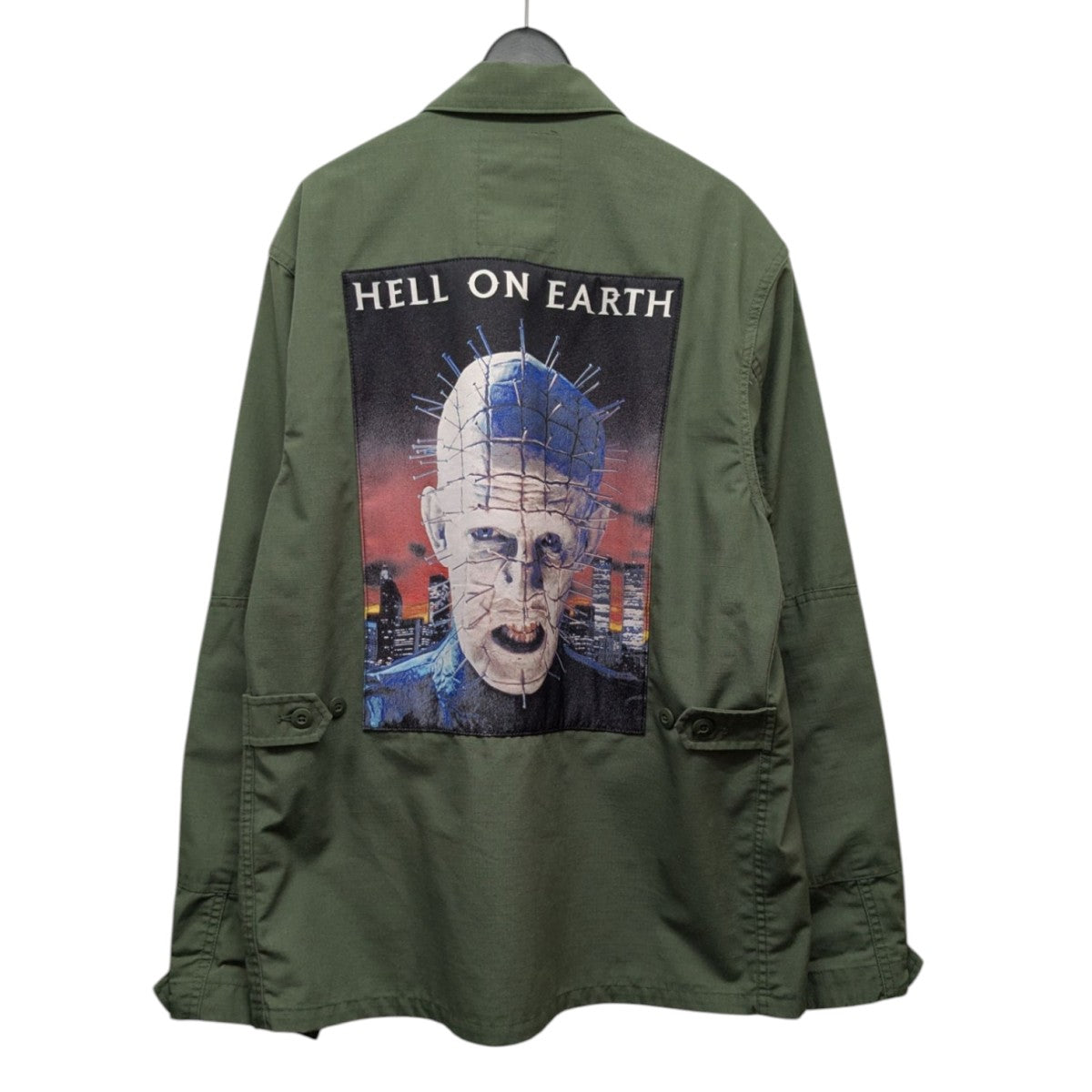 Supreme×Hellraiser 18SS「BDU Shirt」BDUシャツ オリーブ サイズ M