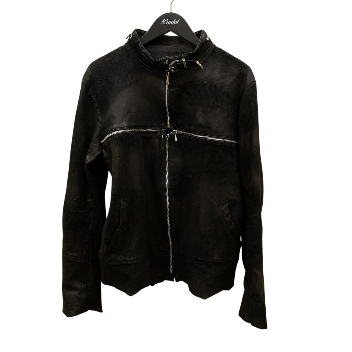 14th Addiction(フォーティーンス アディクション) cross zip leather