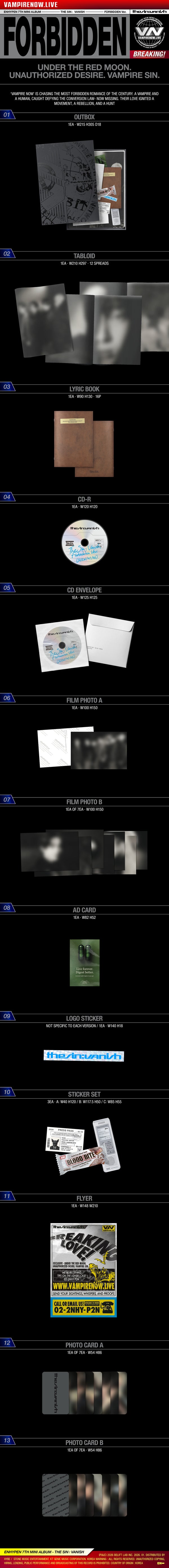 ENHYPEN - THE SIN : VANISH [SIGNED] – Kpop Nara