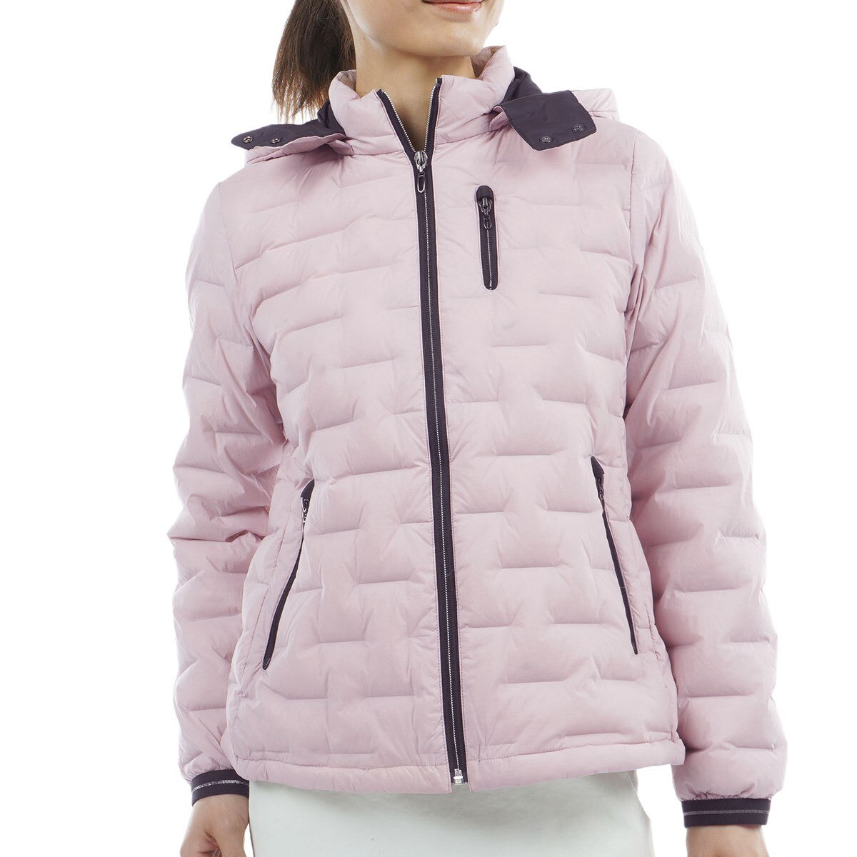 ストレッチ 2WAY チューブダウンブルゾン レディス(アウター(ブルゾン