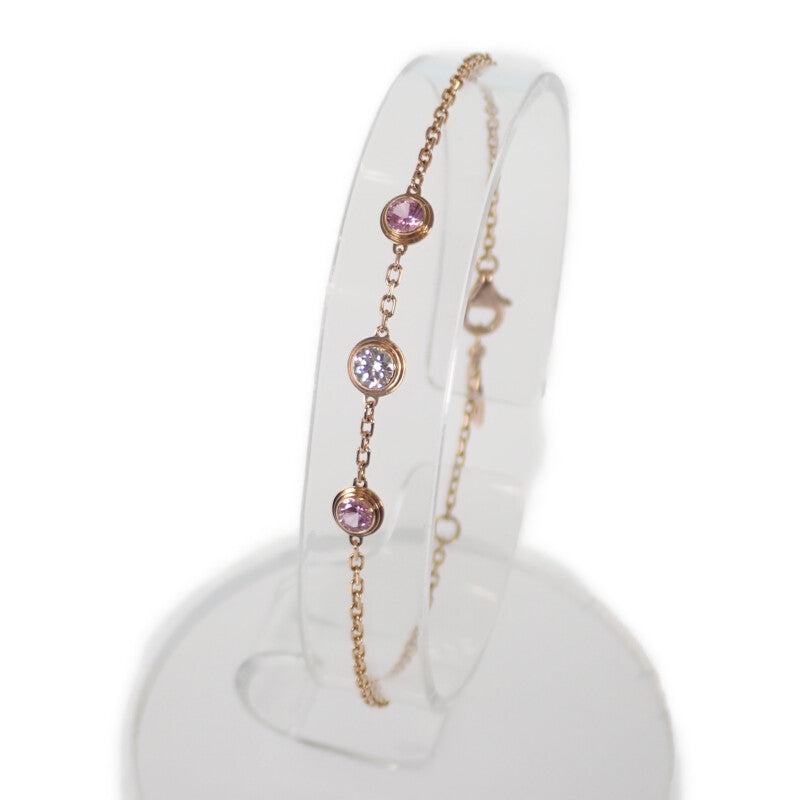 Cartier ダムールブレスレット ピンクゴールド ピンクサファイア