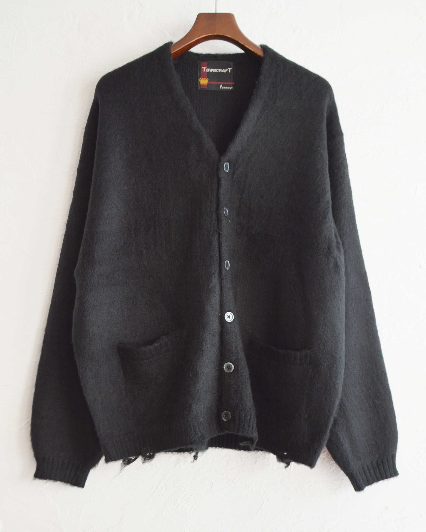 TOWN CRAFT タウンクラフト / WORN-OUT SOLID CARDIGAN ウォーンアウト