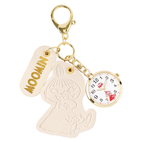 レザーチャーム付きキーチェーンウォッチ（リトルミイ/IV）MOM025-1