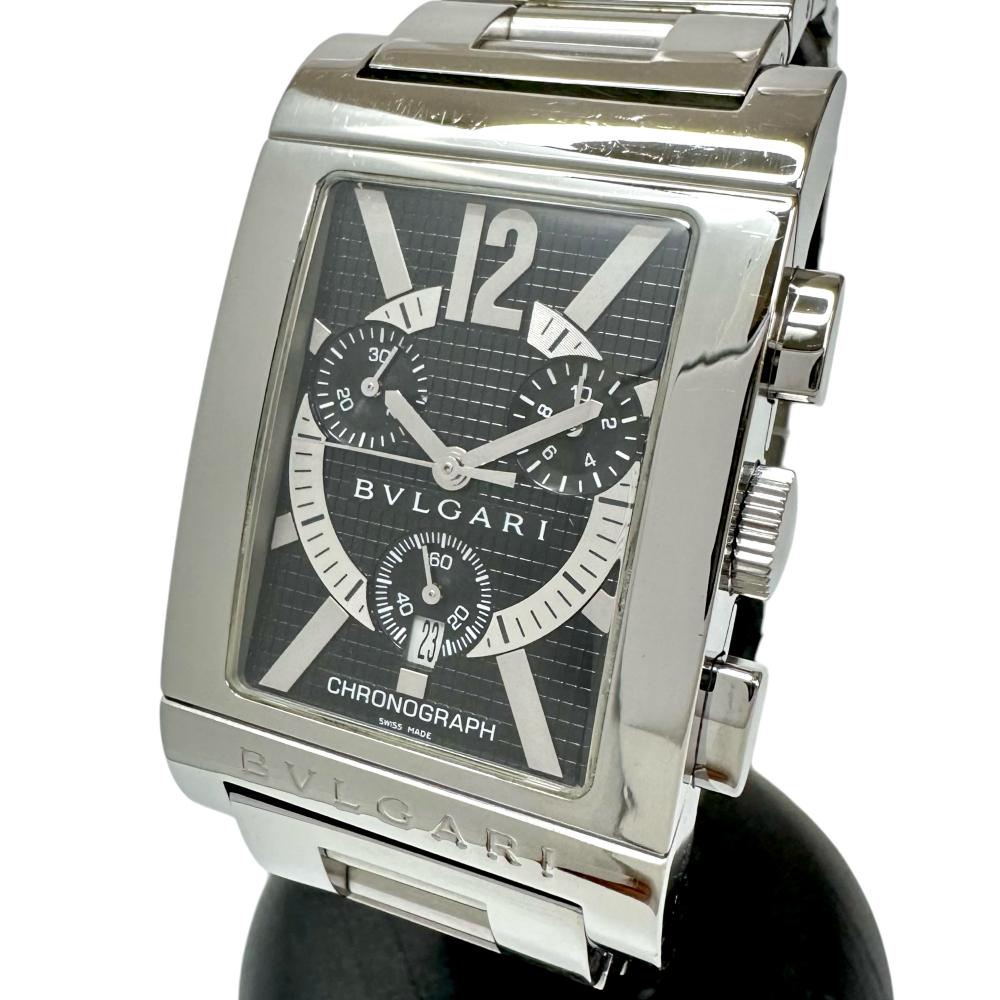 BVLGARI/ブルガリ】 レッタンゴロ RTC49S クロノ 腕時計 ステンレス