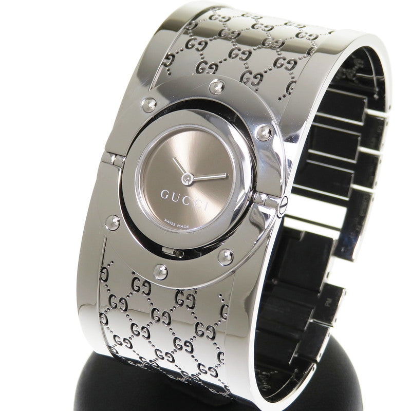 GUCCI/グッチ】 112 トワール ワイドバングル 腕時計 ステンレス