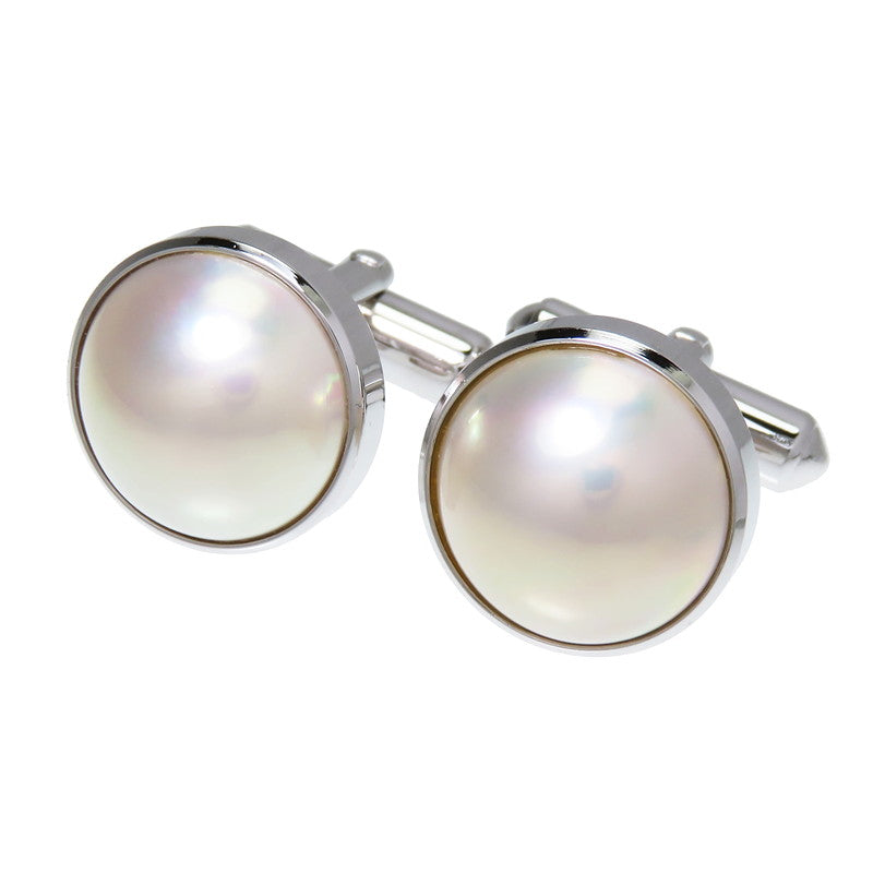 TASAKI/タサキ】 カフリンクス パール マベ真珠 カフス シルバー 8.8g