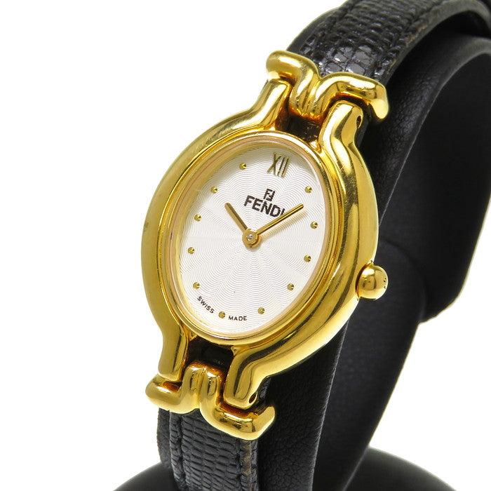 FENDI/フェンディ】 640L △替ベルトナシ 腕時計 GP クオーツ シルバー