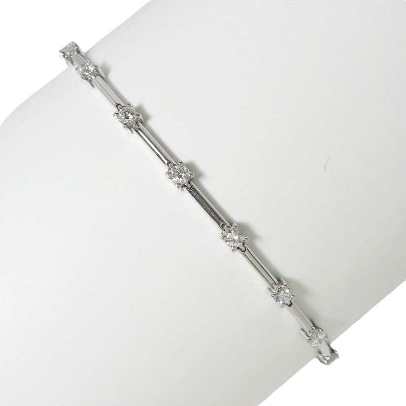 美品⭐︎k18wg リバーシブルダイヤステーションブレスレット K18WG