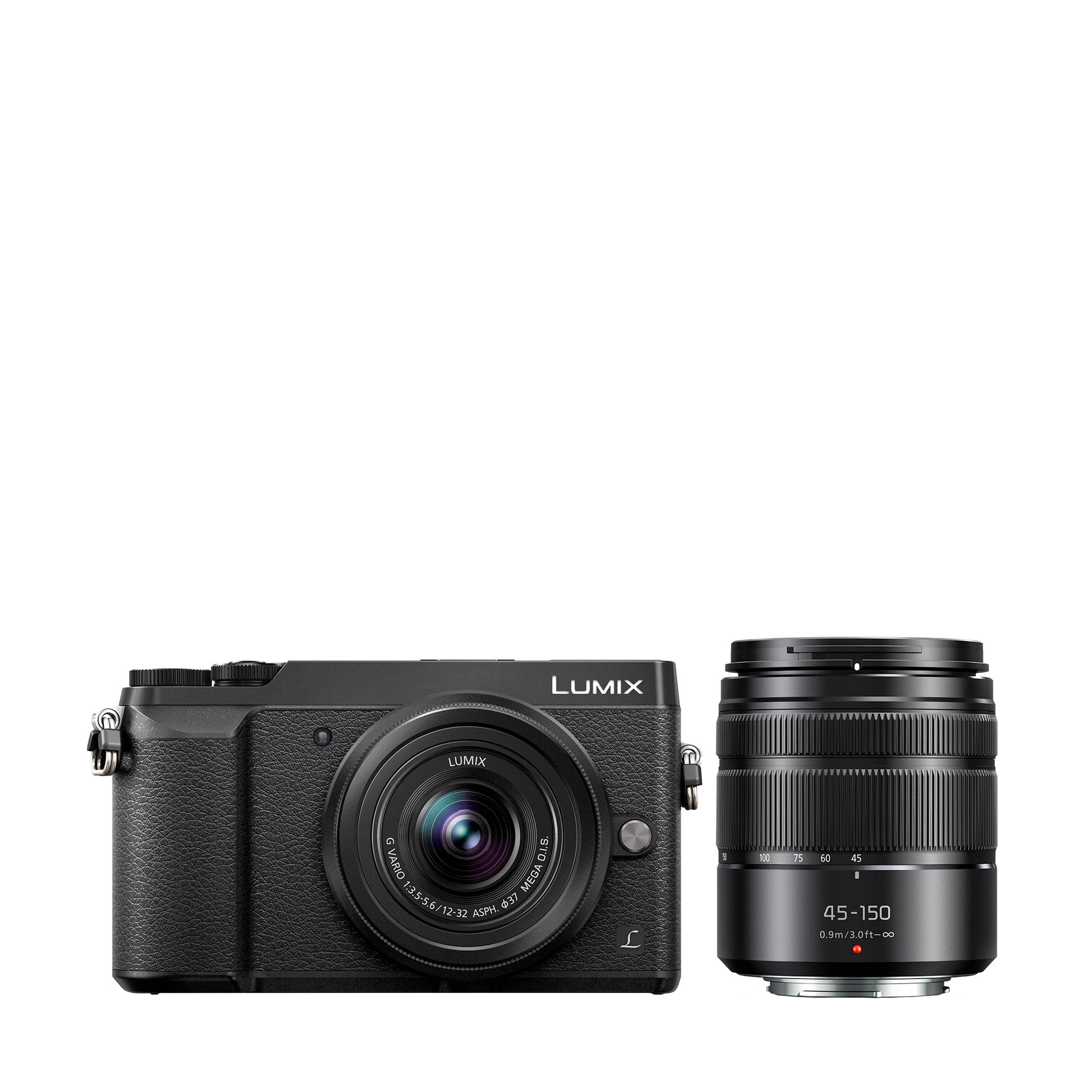 Panasonic LUMIX GX85 Mirrorless Camera with 12-32mm and 45-150mm