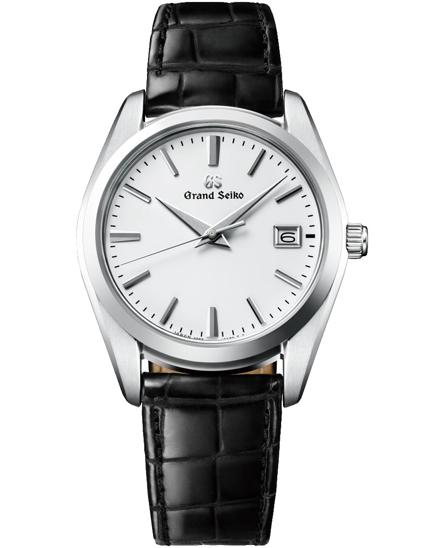 グランドセイコー クオーツ 9F メンズ SBGX295 ホワイト 革ベルト
