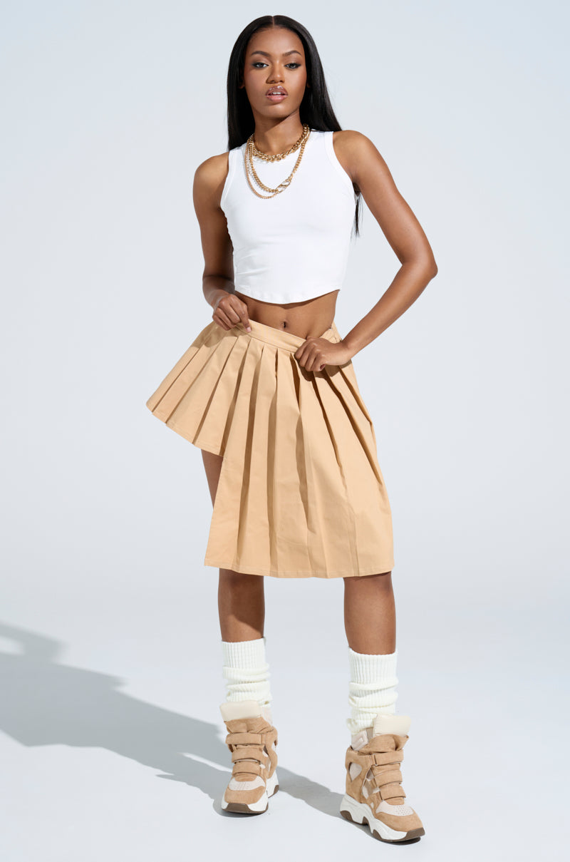 SHARI BABY PLEATED MINI SKIRT – AKIRA