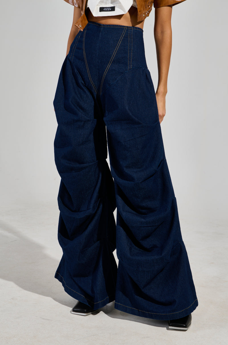 MIXED MESSAGES DENIM PANT – AKIRA