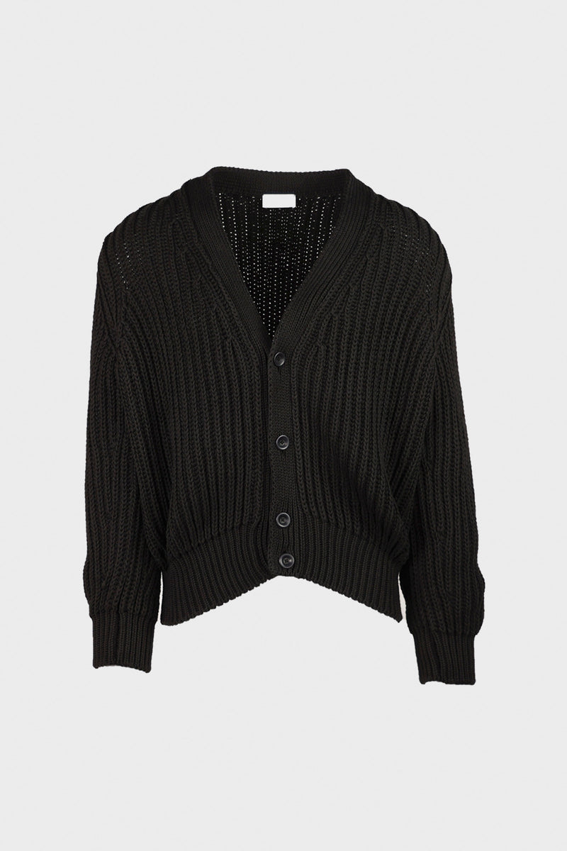 Lemaire Chunky Cardigan | Dark Espresso | Canoe Club