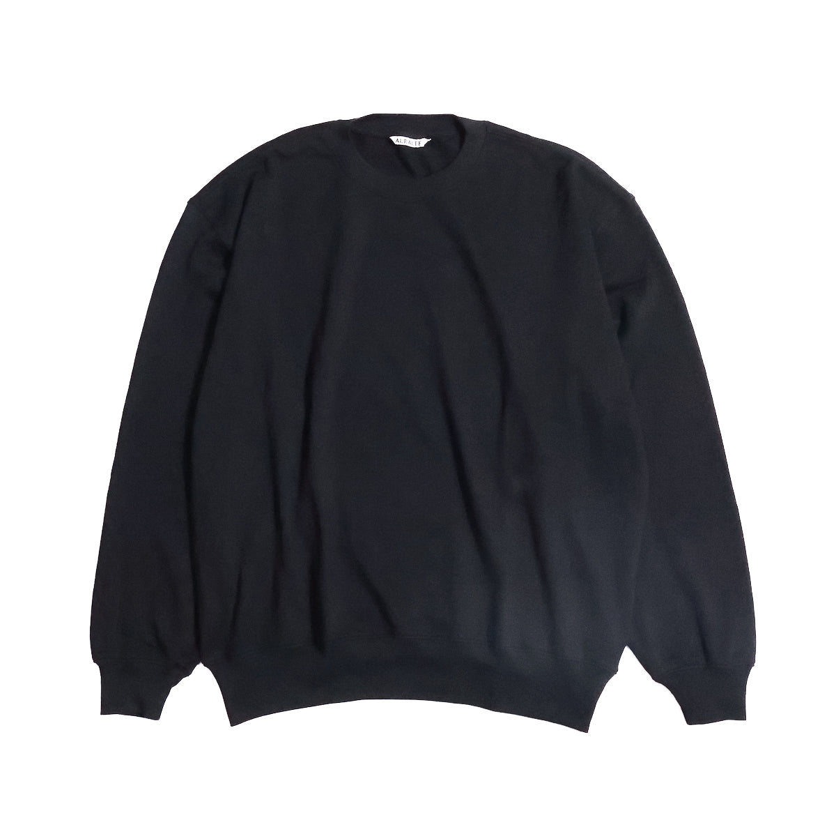 AURALEE 「SUPER HIGH GAUGE SWEAT P/O – BLACK」 – SISTER