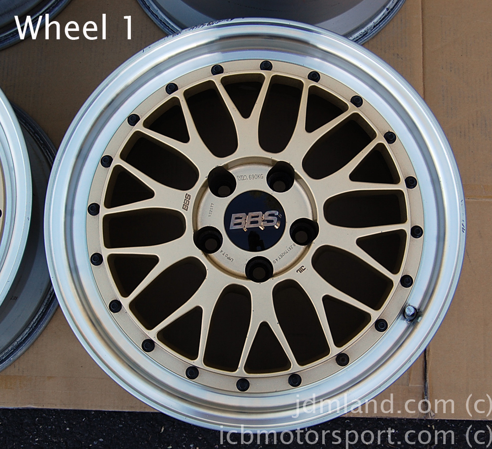 BBS LM Forged Gold 17X8 +40 Offset 17X9 +40 Offset 5X114.3 Honda