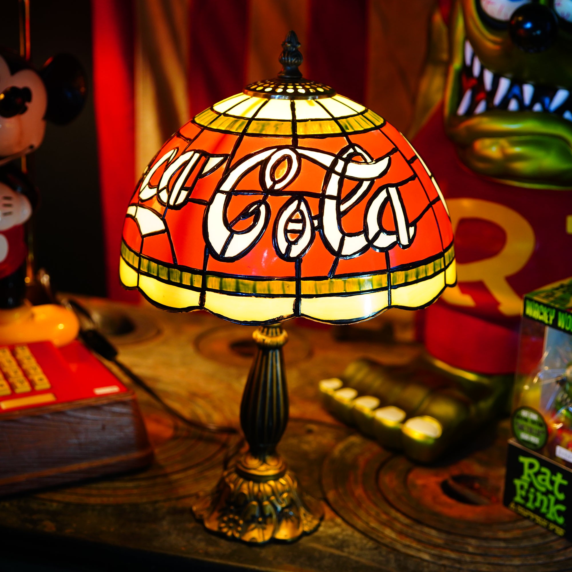 Coca-Cola ステンドグラス デスクランプ – SK OLDIES