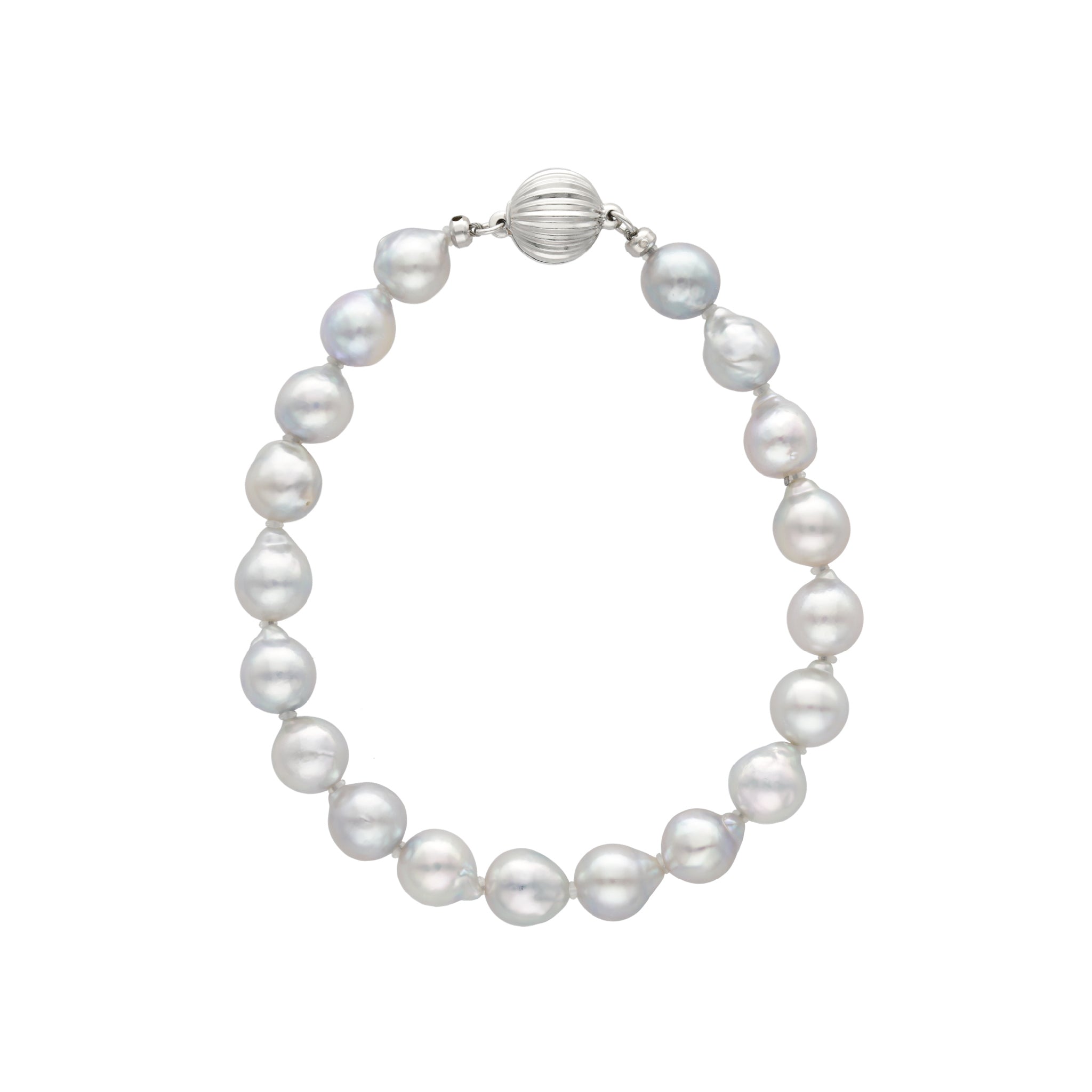 Luminous】セミバロックパールブレスレット [SV925]