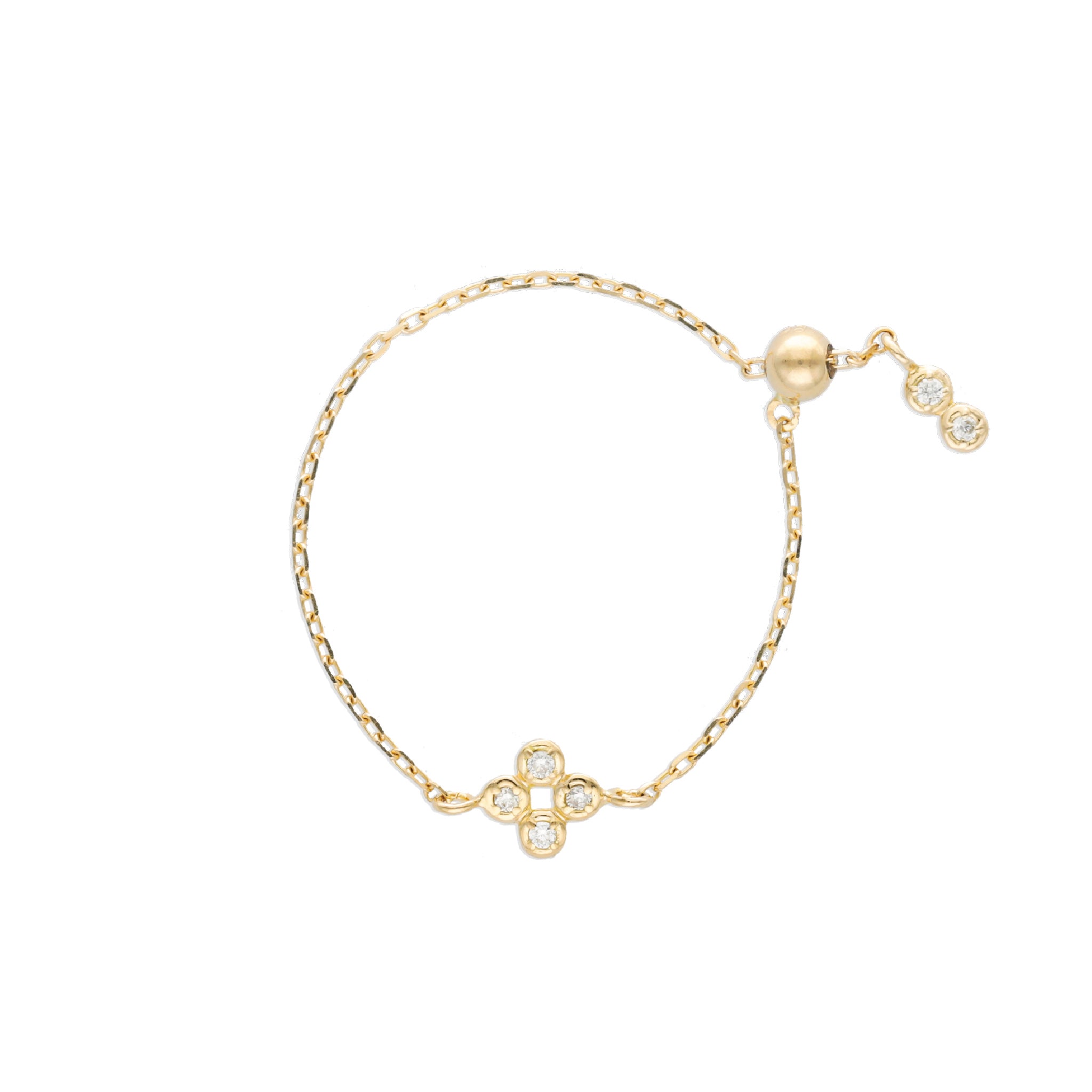 Asterism】ダイヤモンドチェーンリング [K18/Pt950]