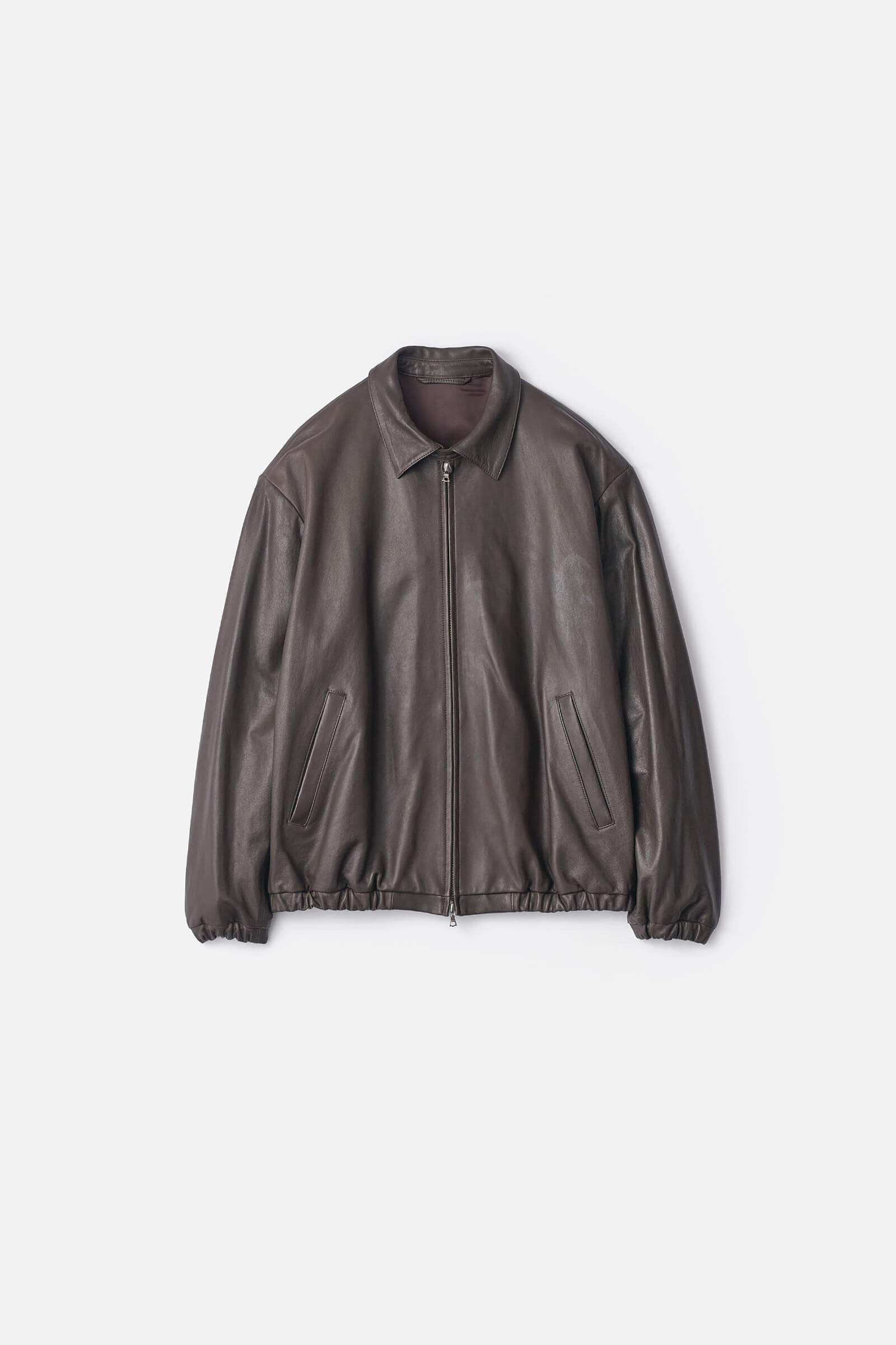 LAMBS LEATHER LIGHT ZIP JACKET – ssstein