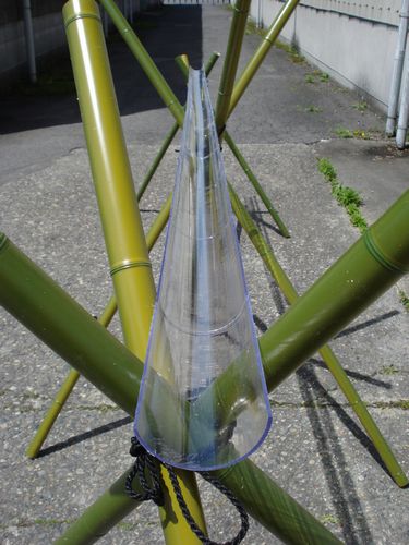 SKK 流しそうめん用 プラ竹（黄竹）」【SKK佐々木工業】