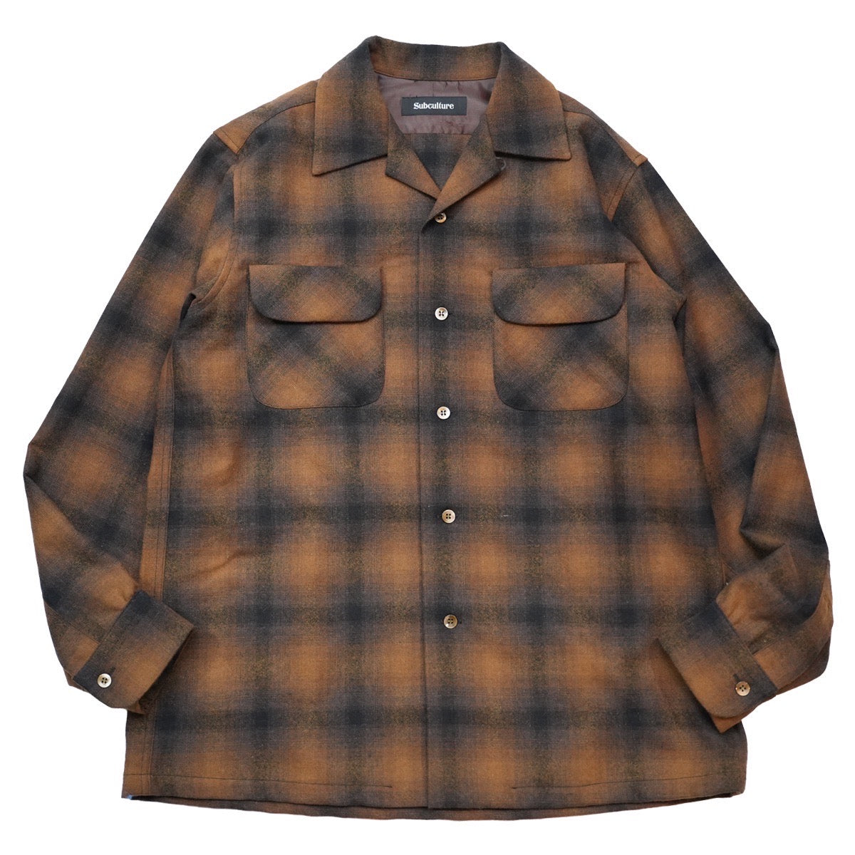 サブカルチャー COTTON CHECK SHIRT / BROWN 3 2026年最新】subculture
