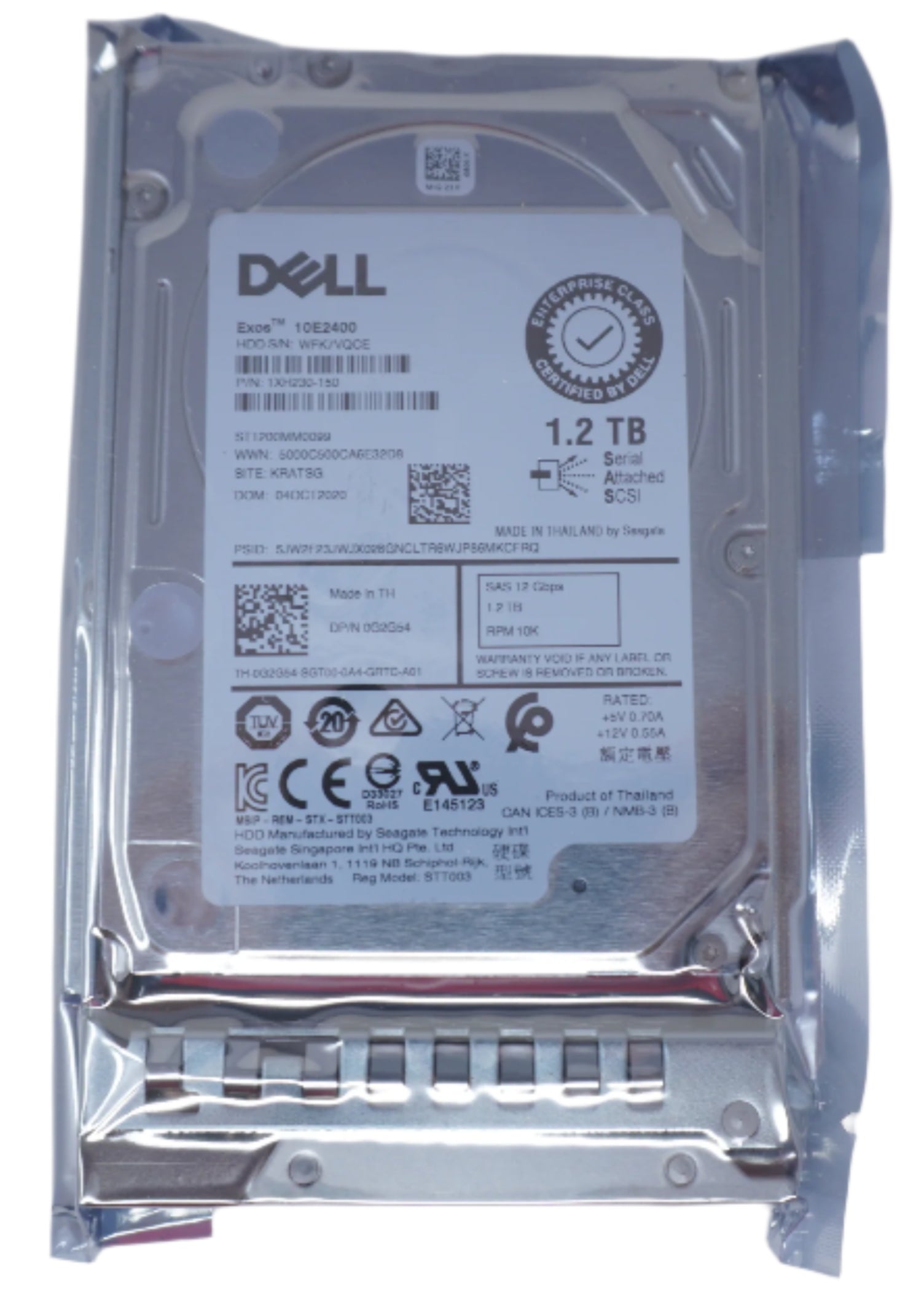 Dell 1.2 TB 10K SAS 12 Gb/s 2.5″ Hard Drive | G2G54