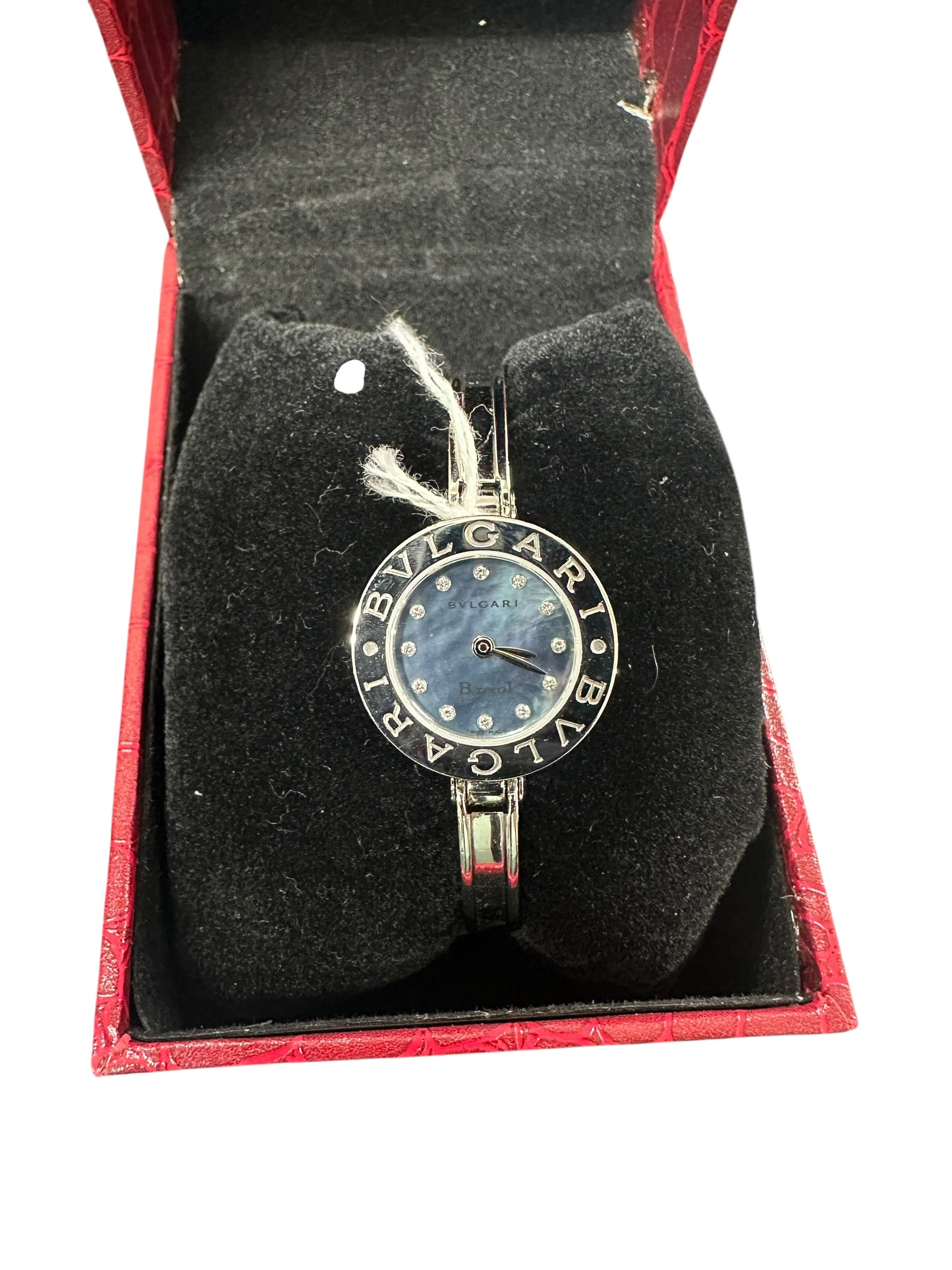 BVLGARI B.zero1 Shell Dial with 12P Diamonds Bangle Watch ER39 – T