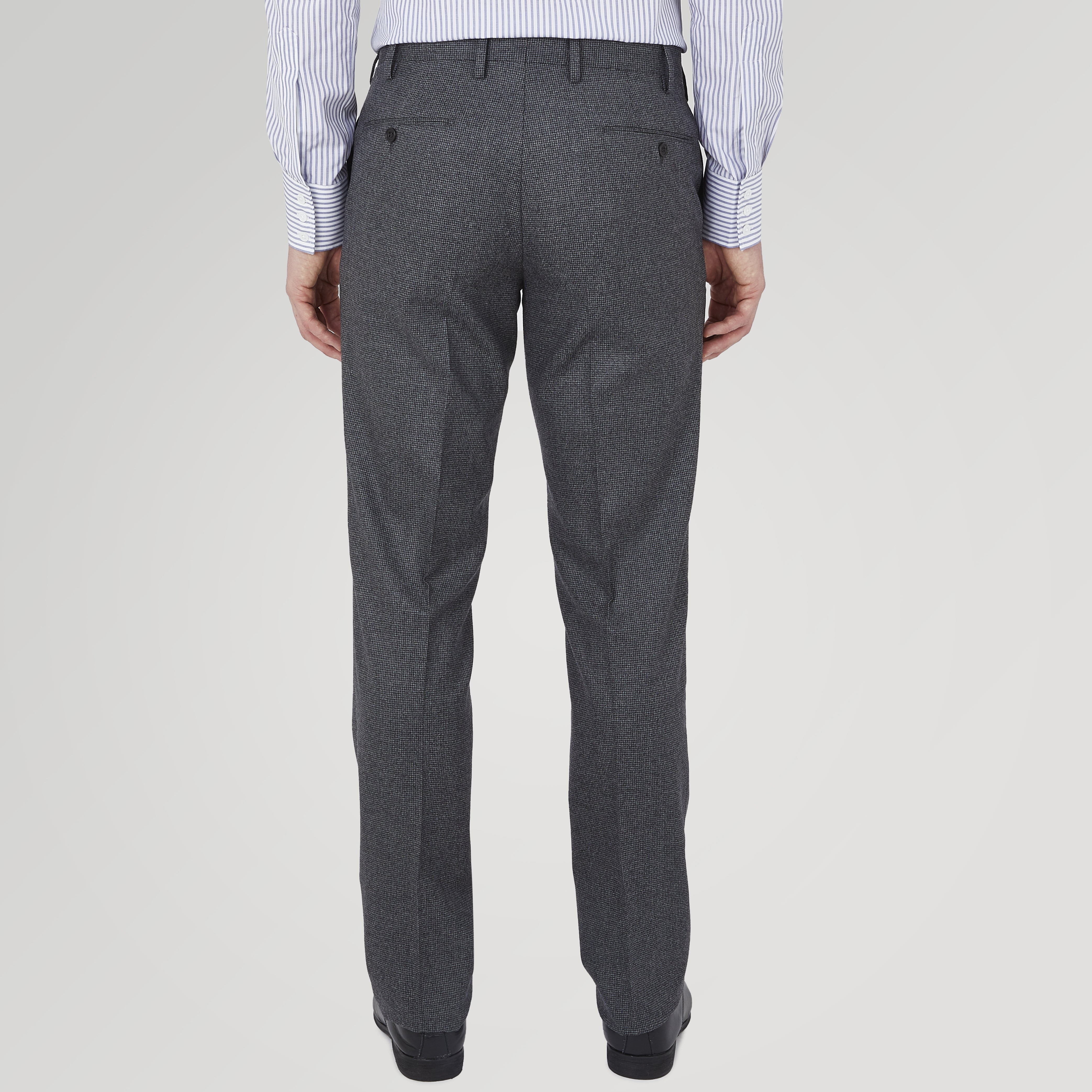 Jackson Grey Flannel Wool pants | Turnbull & Asser – Turnbull