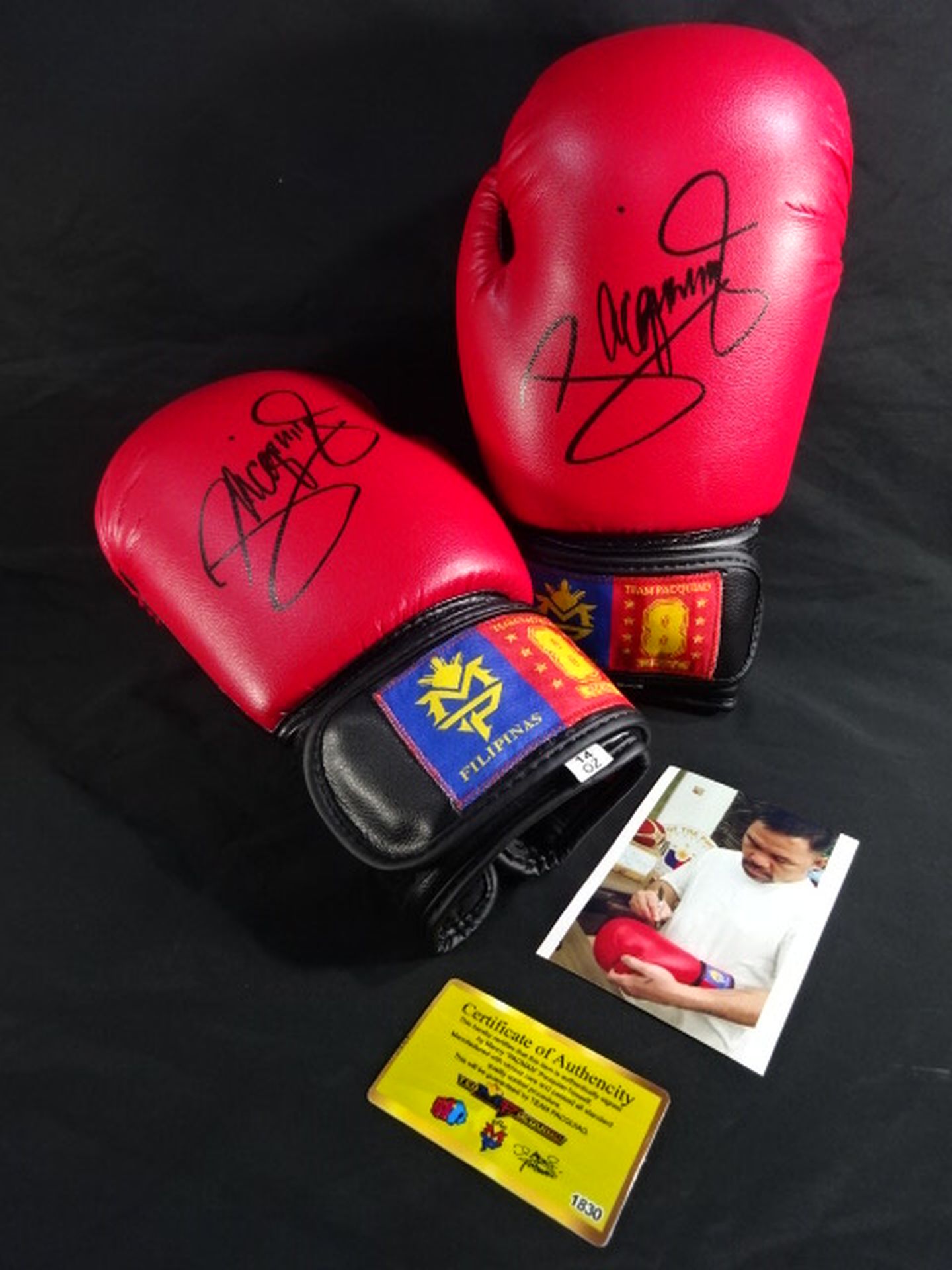 マニー・パッキャオ 直筆サイン入り】チーム・パッキャオ オフィシャル