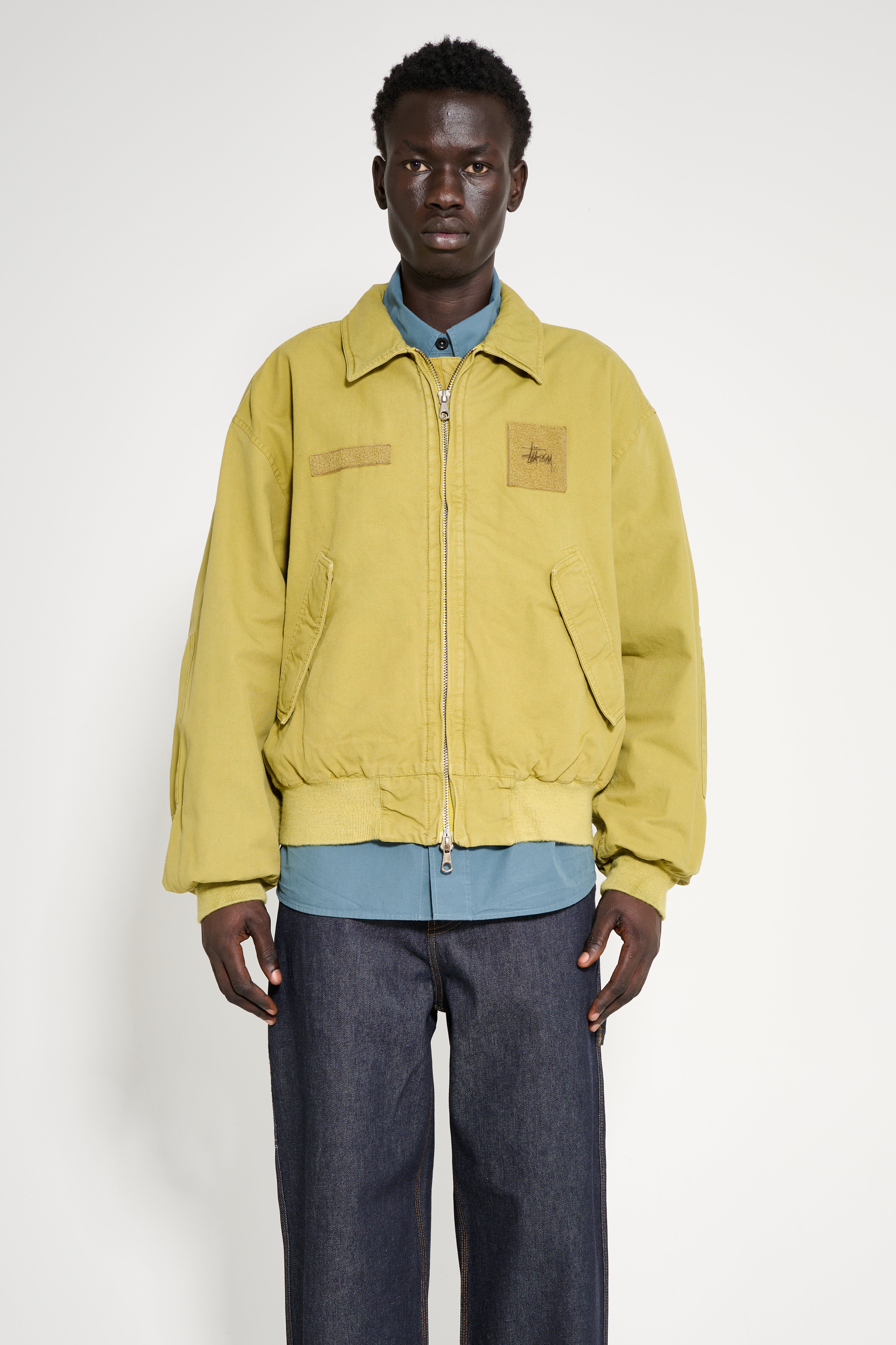 Stüssy Flight Bomber Jacket Golden Olive – Très Bien