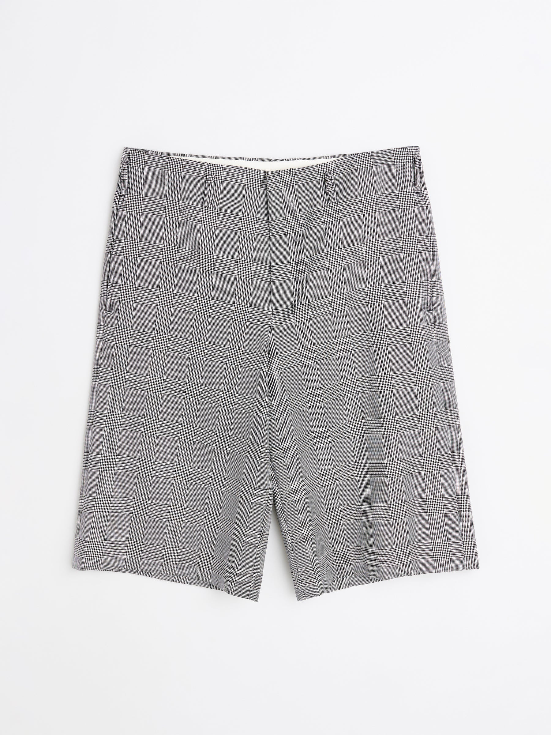 Comme des Garçons Homme Plus Wool Glen Check Shorts Black