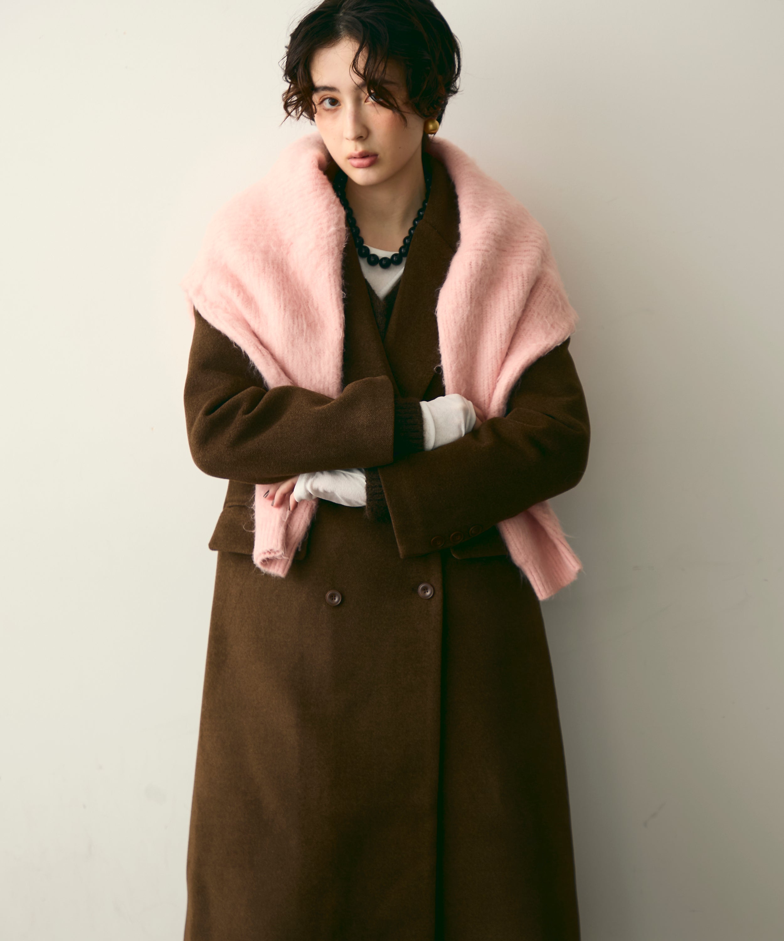 裏キルティングチェスターコート | Trish