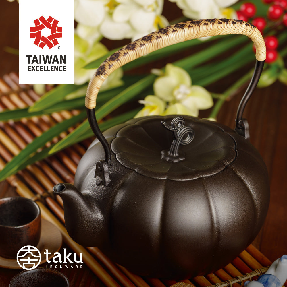 taku きんぎょく満堂 鉄瓶 1.2L かぼちゃ型 ケトル ポット 茶器 IH対応