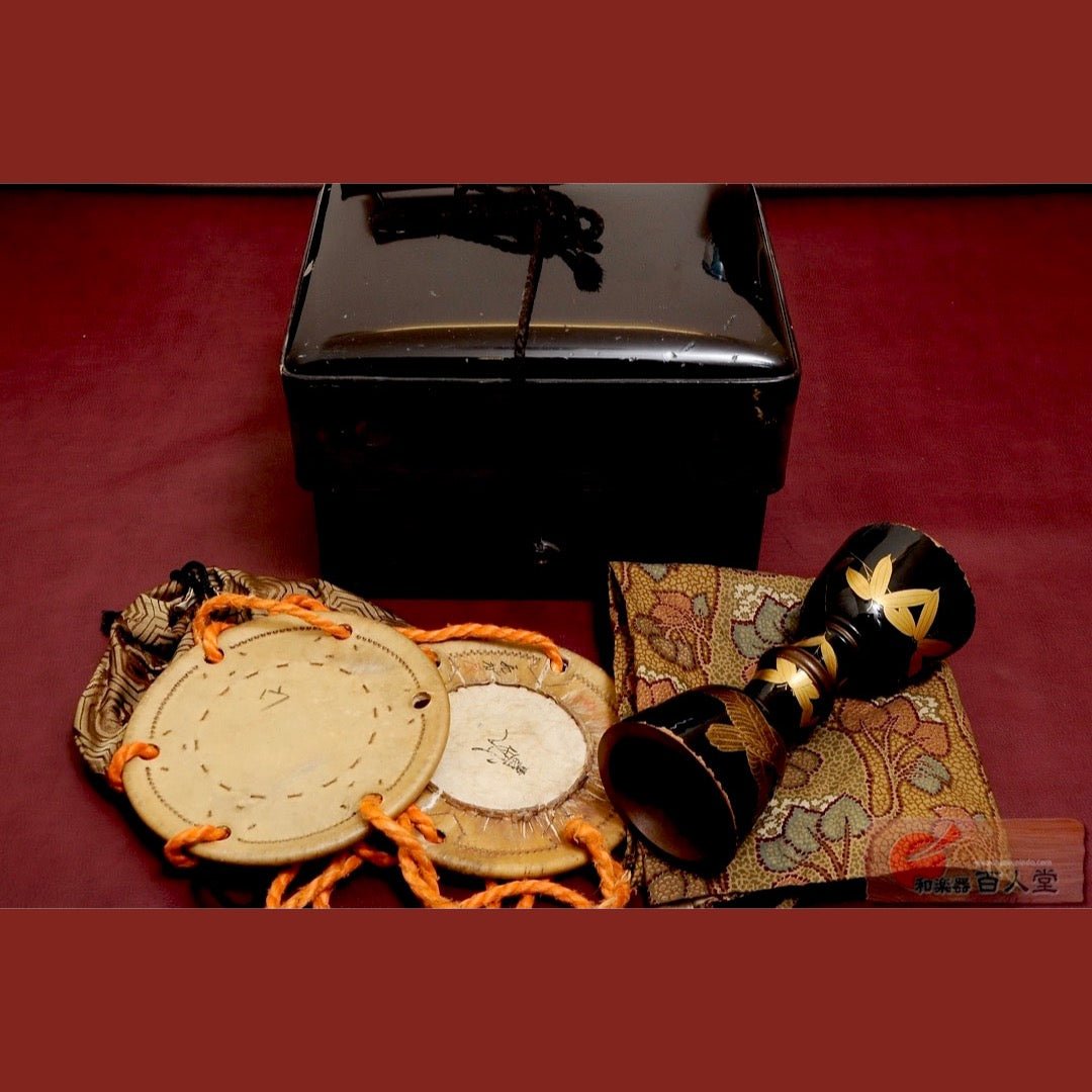 大鼓 (おおつづみ)胴 竹椋鳥蒔絵