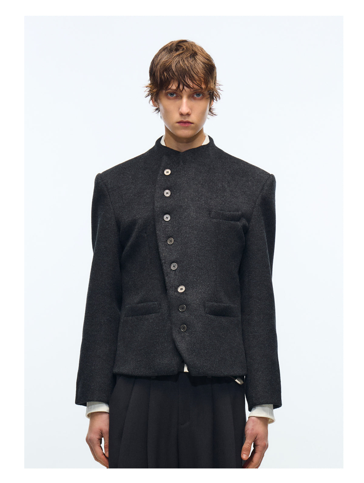 Stand collar sheep wool jacket – ULTIMUS